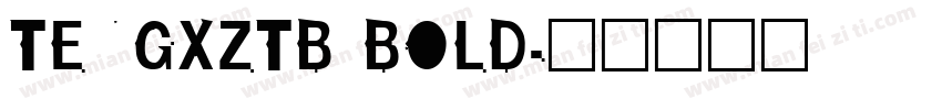 TENGXZTB BOLD字体转换